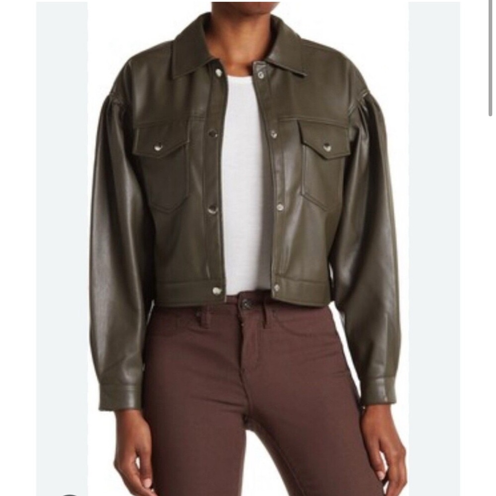 NWT Tahari Women's faux Leather Jacket